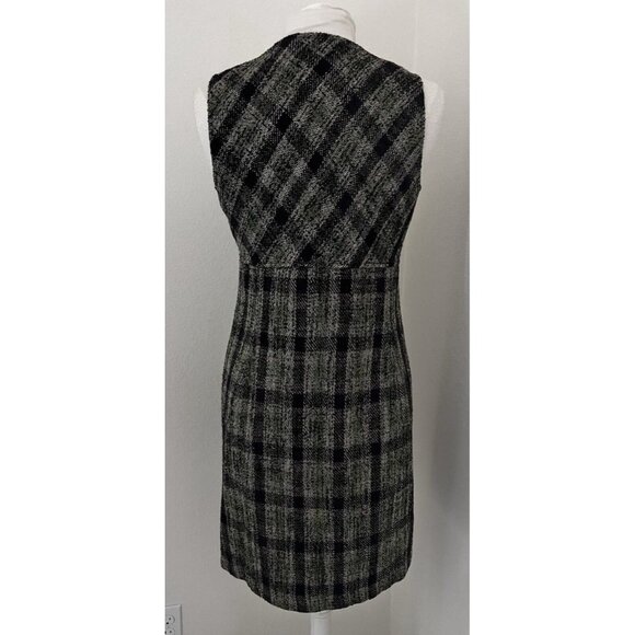 W By Worth Wool Plaid Dress Pockets NEW size 8 Full Zipper Academia Preppy Lined - Picture 11 of 14